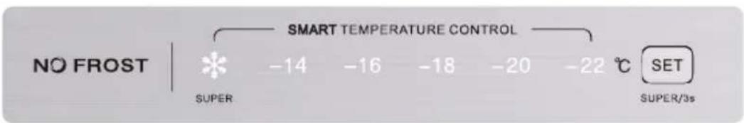 Frilec BREMEN272-NF-040DW - Temperature and mode setting - 1