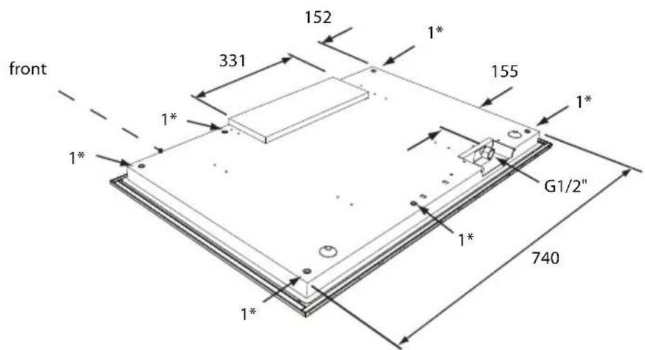Atag HG9611MCA - building in dimensions HG61..M - 8