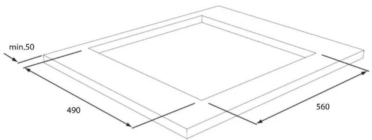 Atag HG9611MCA - building in dimensions HG61..M - 2