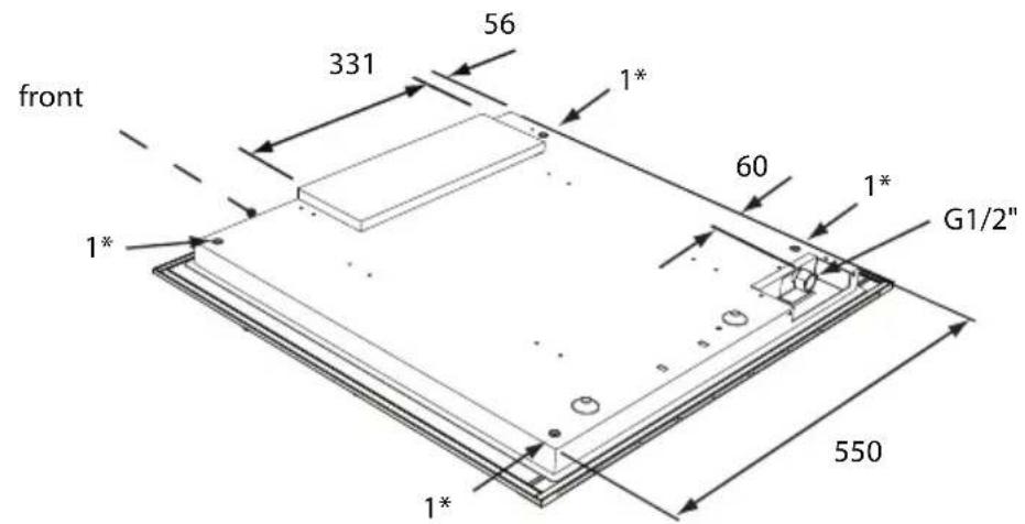 Atag HG9611MCA - building in dimensions HG61..M - 5