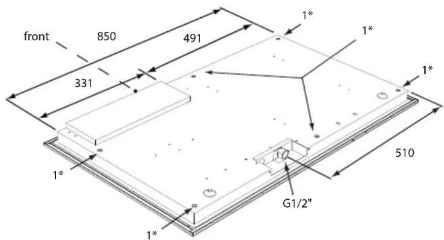 Atag HG9611MCA - building in dimensions HG61..M - 18