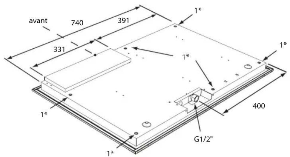Atag HG7611MBB - préparation de la plaque de cuisson - 15