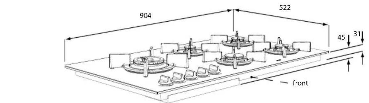 Atag HG7611MBB - indbygningsmal HG61..N - 13