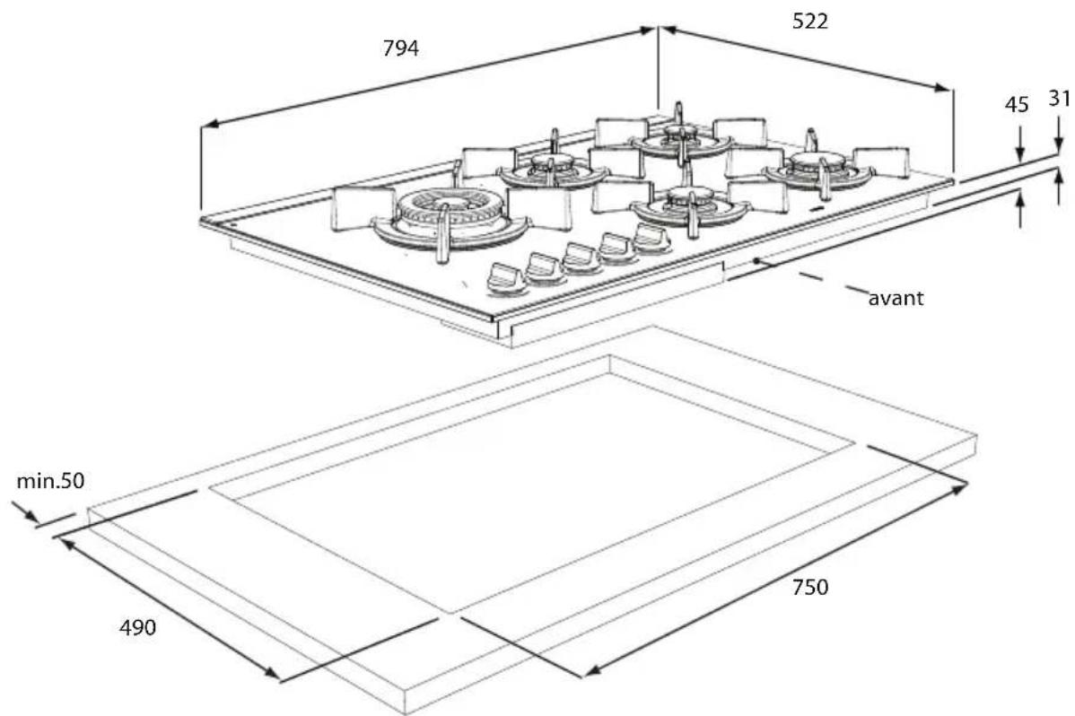 Atag HG7611MBB - préparation de la plaque de cuisson - 14