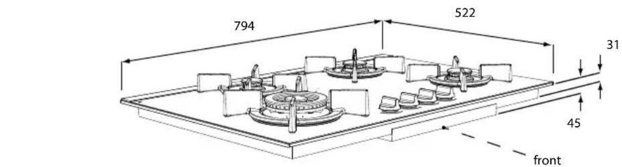 Atag HG7611MBB - indbygningsmal HG61..N - 3