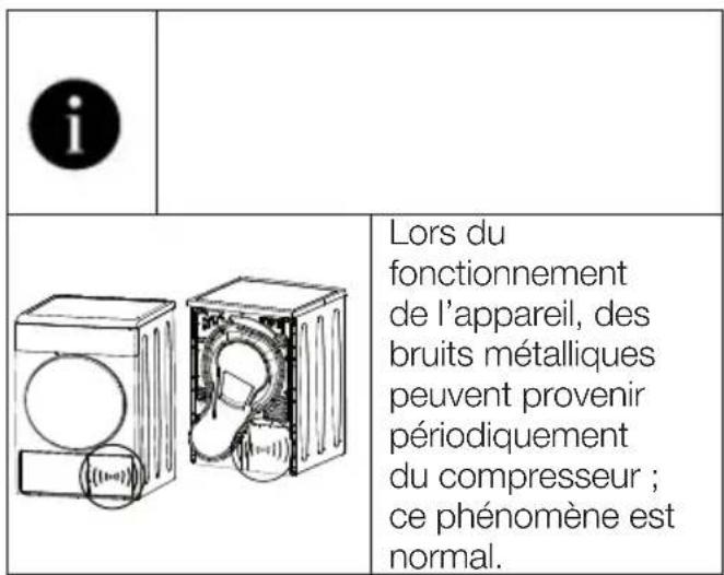 BEKO D3H17D91W - Avertissement concernant le bruit - 1