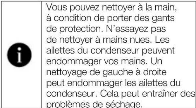 BEKO D3H17D91W - Nettoyage du condenseur - 2