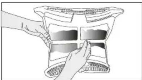 BEKO D3H17D91W - Filtres à peluches (filtres internes et externes) / Nettoyage de la surface interieure de la porte de chargement - 4