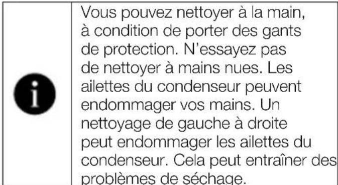 BEKO D3H19E01W - Nettoyage du condenseur - 6