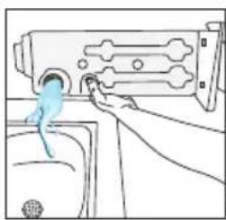 BEKO D3H18D93W - Vidange du réservoir d'eau - 3