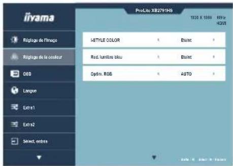 IIYAMA ProLite XB2791QS - Raccourci (par défaut) - 3