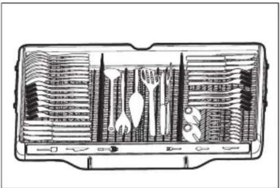 ELECTROLUX EDSH4944CS - Carga de la bandeja de cubiertos - 1