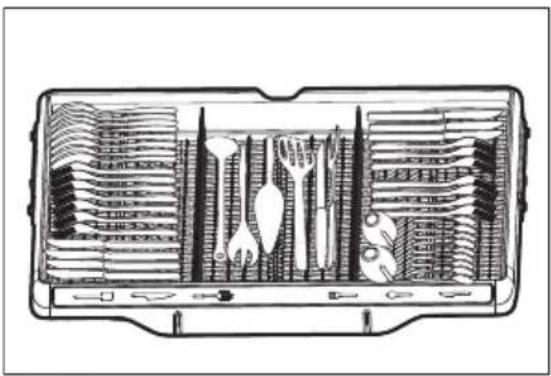 ELECTROLUX EDSH4944CS - Chargement du panier à ustensiles - 1