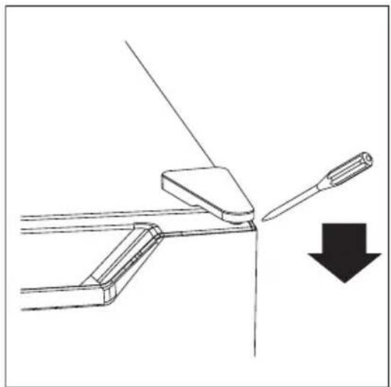 FRIGIDAIRE FFUE0726AW - Door removal/reversal - 1