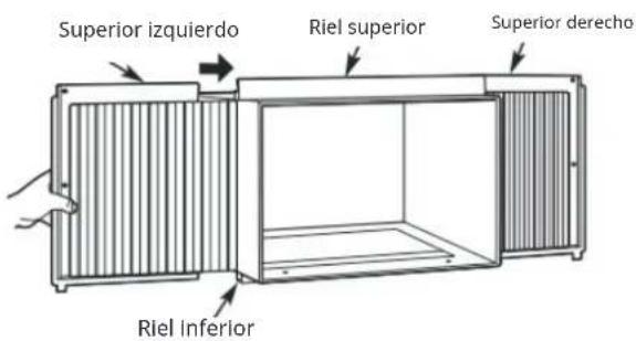 Keystone KSTAW10DE - INSTALAR LOS PANELES ACORDEÓN - 4