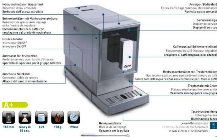 KOENIG Finessa Black Cube B03916 - Machine à café automatique finessa black cube - 2
