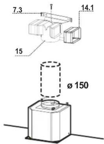 FALCON FHDSF1100SSC - RECIRCULATION VERSION AIR OUTLET - 1