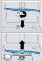 SIEMENS SN65EX23CE - Nettoyer les bras d'aspersion - 1