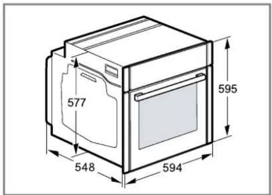 SIEMENS HB978GMB1F - Dimensions de l'appareil - 1