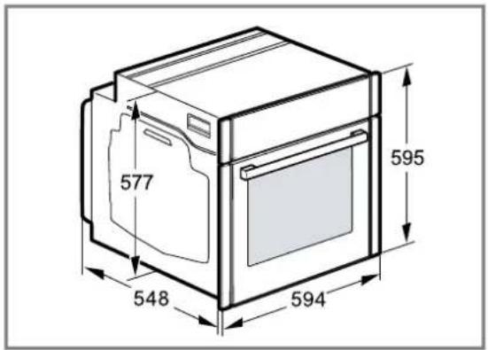 SIEMENS HB776G3B1F - Dimensions de l'appareil - 1