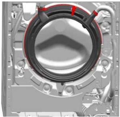 SIEMENS WG56G2Z9CH - A gumitömítés eltávolítása - 1