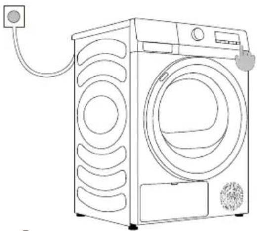 EDESA ESP-9150 WH - SWITCHING ON THE DRYER - 1
