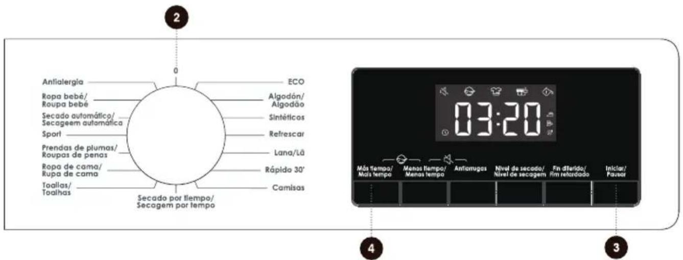 EDESA ESP-9150 WH - PASO 4: SELECTION DE AJUSTES Y FUNCIONES ADICIONALES - 1