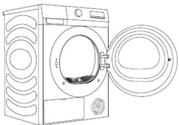 EDESA ESP-9150 WH - SWITCHING ON THE DRYER - 2
