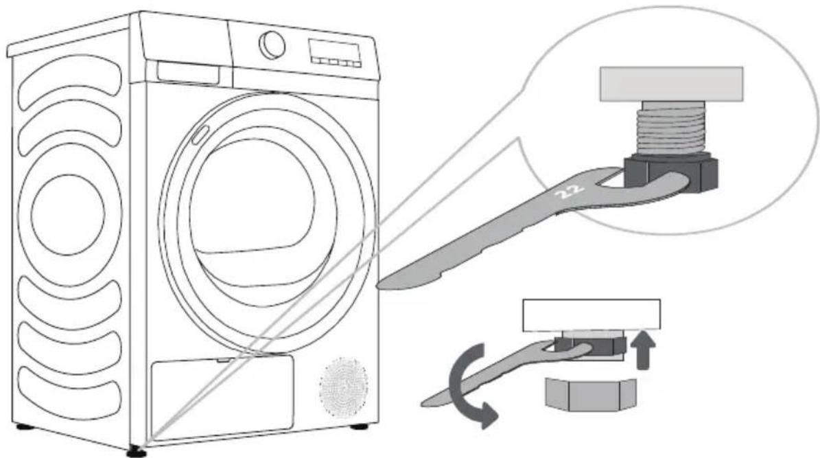 EDESA ESP-9150 WH - PIES AJJUSTABLES - 1