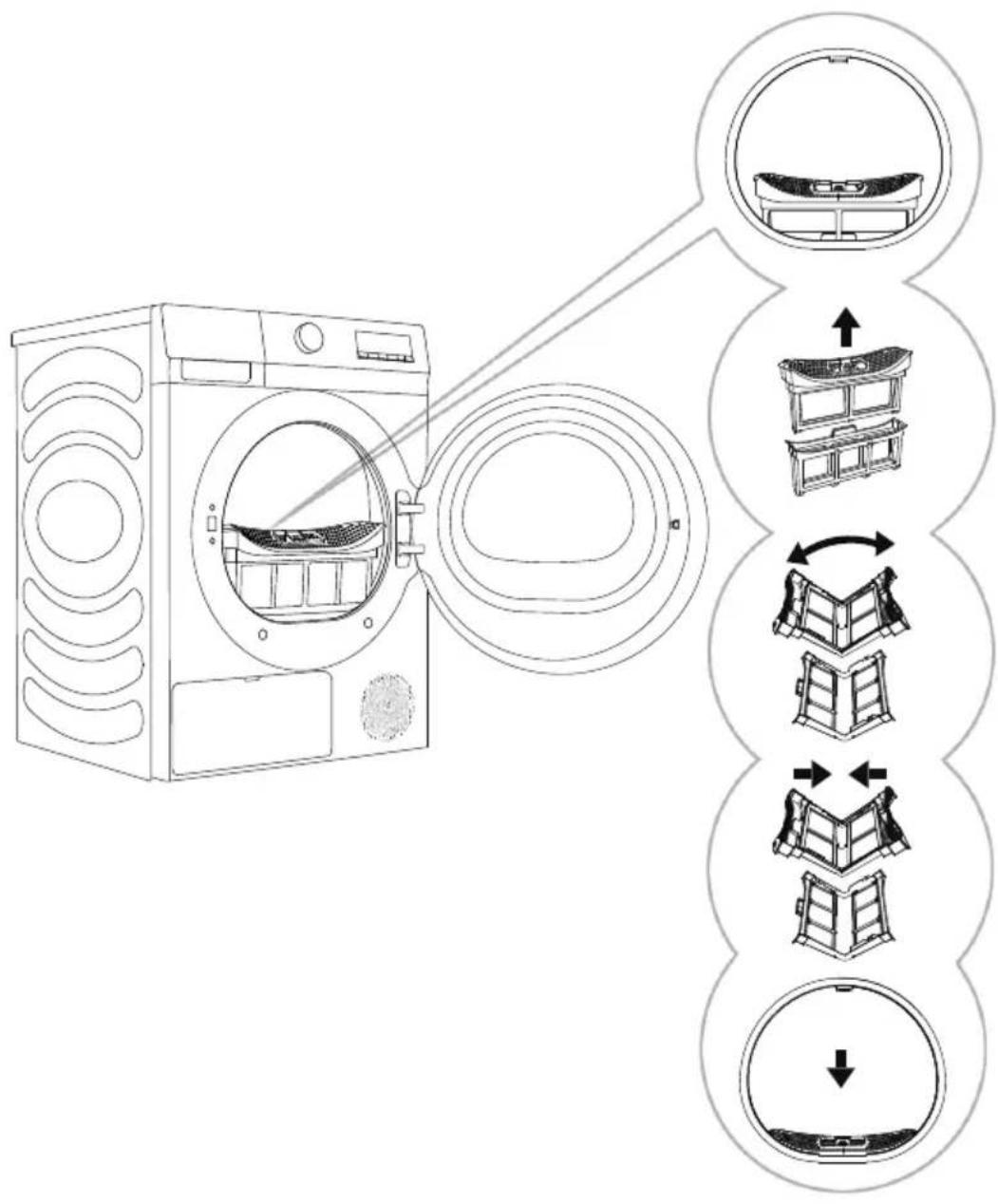 EDESA ESP-9150 WH - NETTOYAGE DU FILTRE À PELUCHES DU HUBLOT - 2