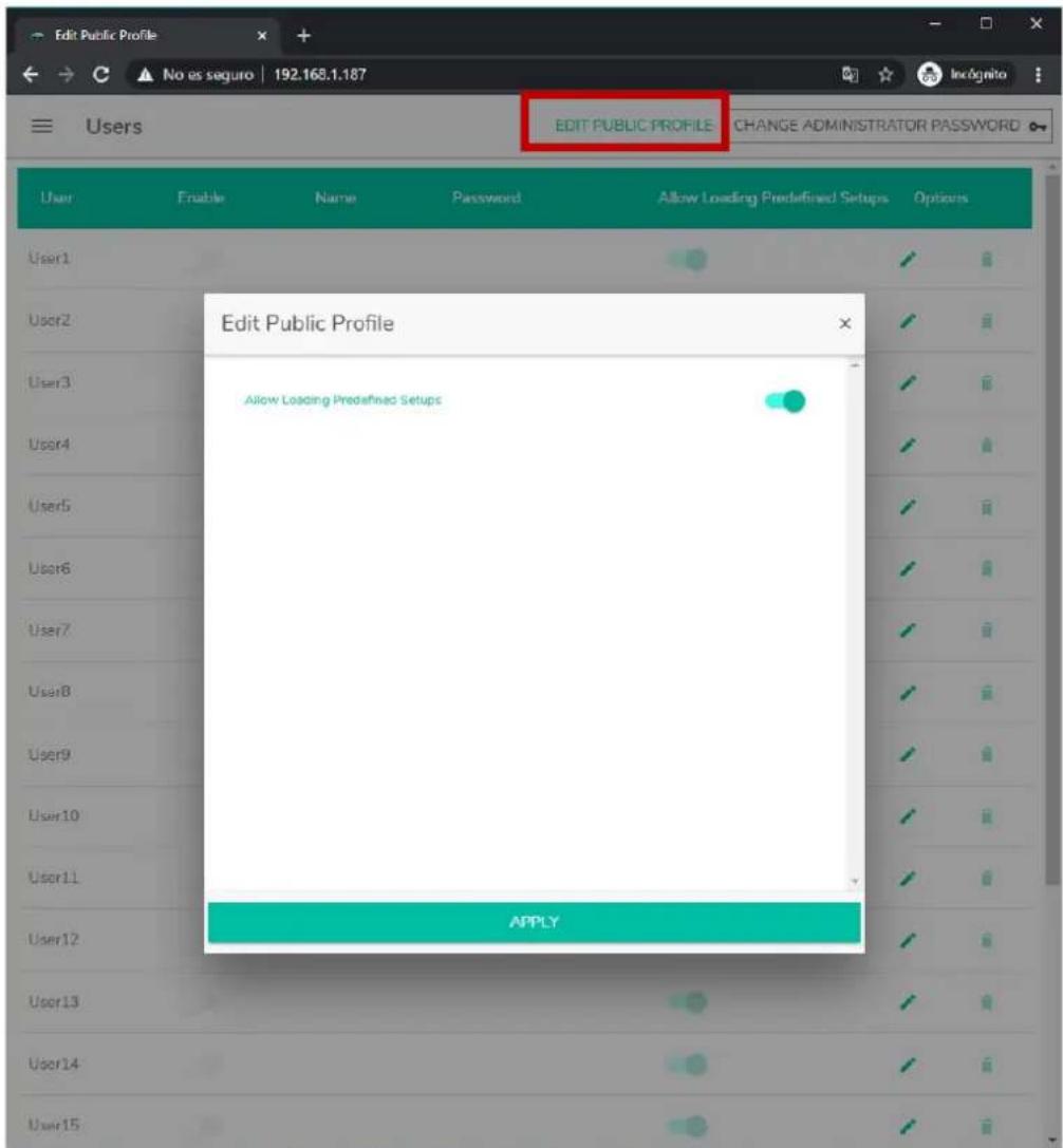 Ecler Pilot - USERS (utilisateurs) - 4