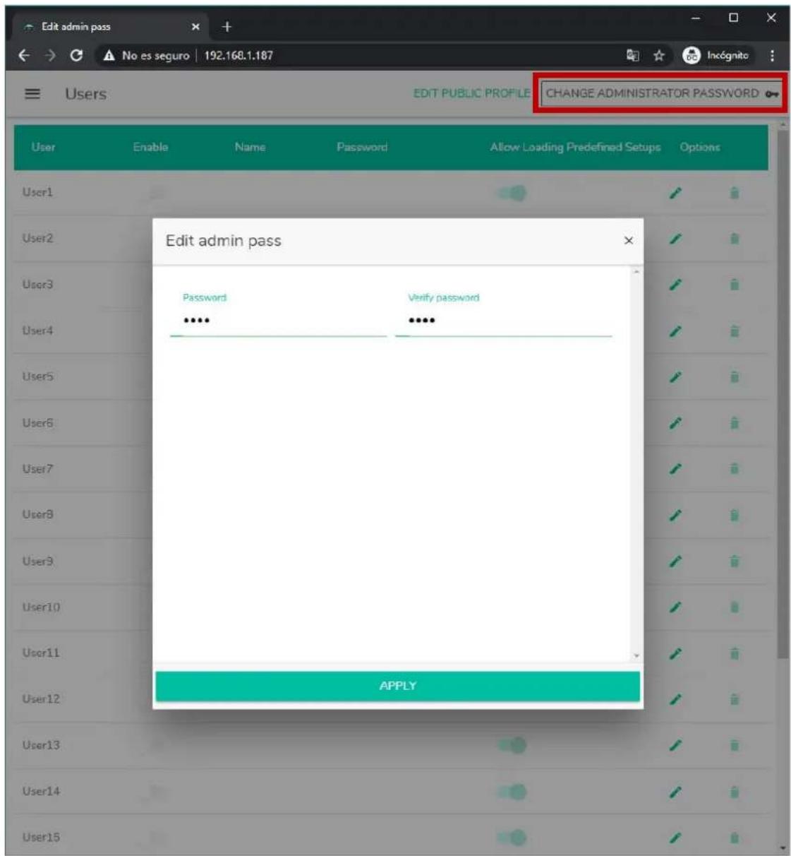 Ecler Pilot - USERS (utilisateurs) - 5
