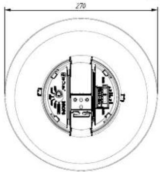 Ecler DROP6i - Schéma avec cotes - 1