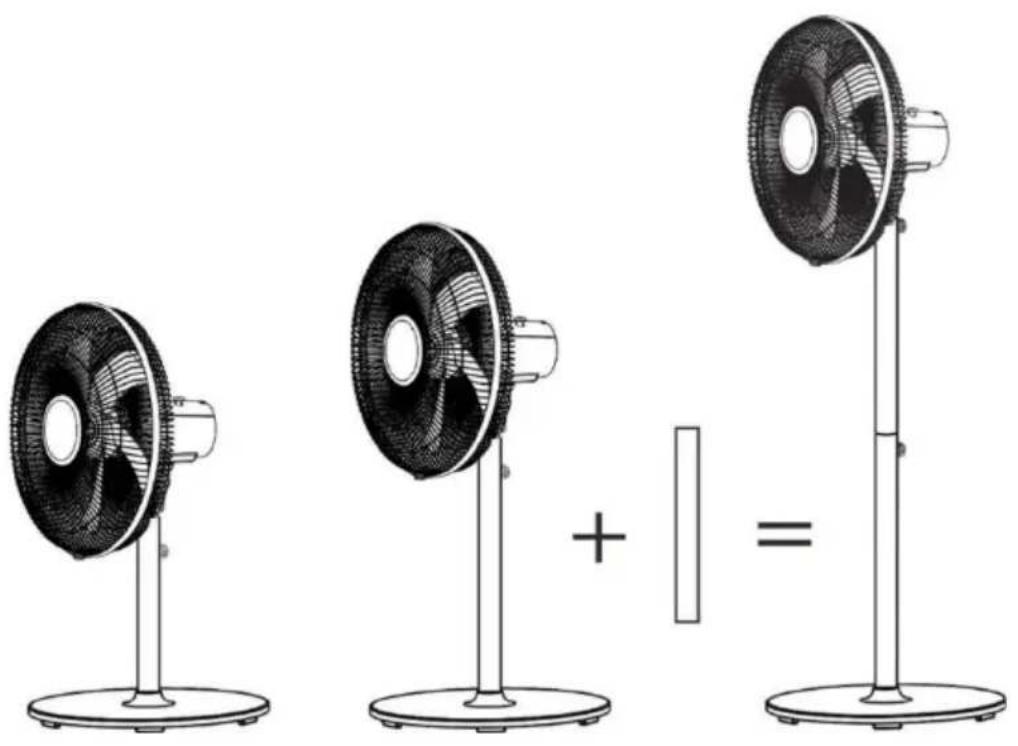 BLUEPALM BP40STTI26V1 - Ventilateur sur pied ou de table BP40STTI26V1 &amp; BPSTTI26V2 - 1