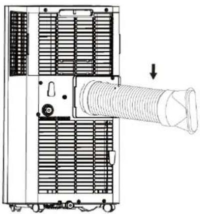 BLUEPALM BPPAC14000FW - Installing the exhaust air hose - 1