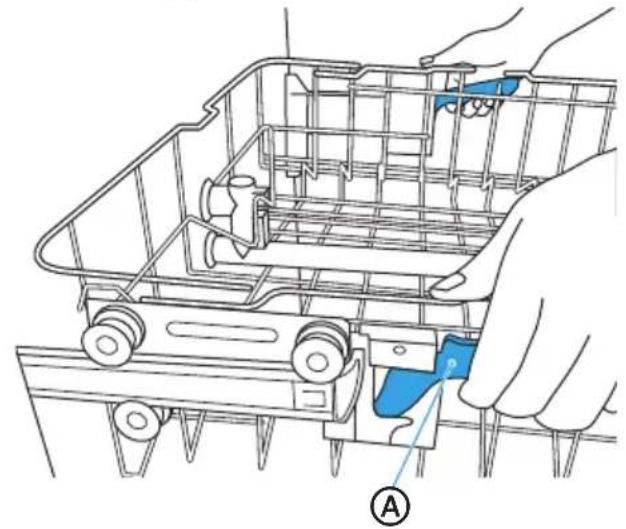 MIDEA MDT24P5AST - To Lower the Upper Rack: - 1