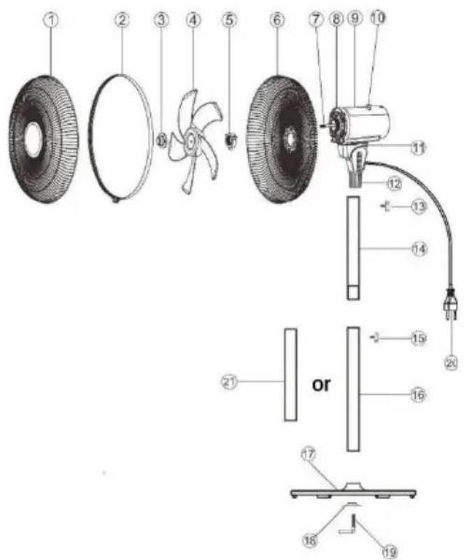 BLUEPALM BP40STTI26V2 - PANORAMICA DEL VENTILATORE - 1
