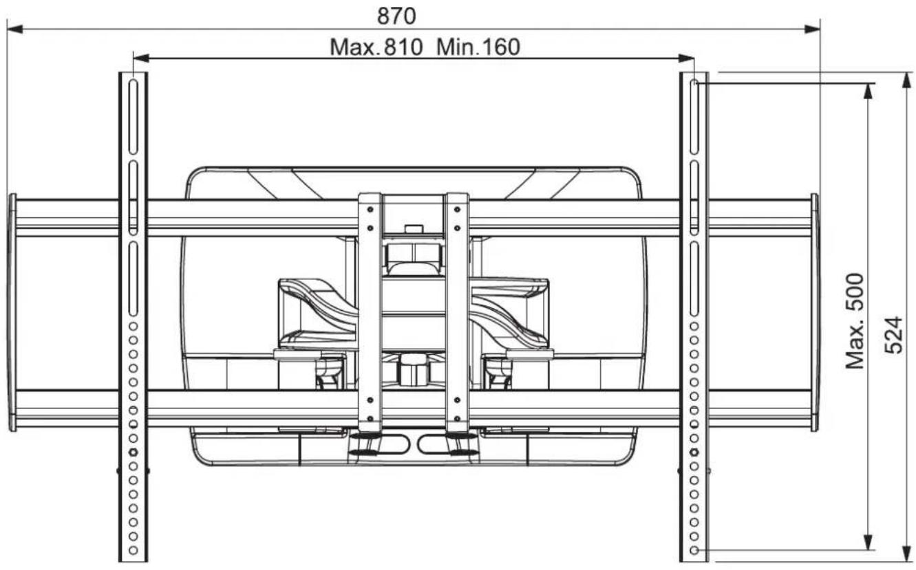 StarTech.com 100AP1-TV-WALL-MOUNT - Product Dimensions - 1
