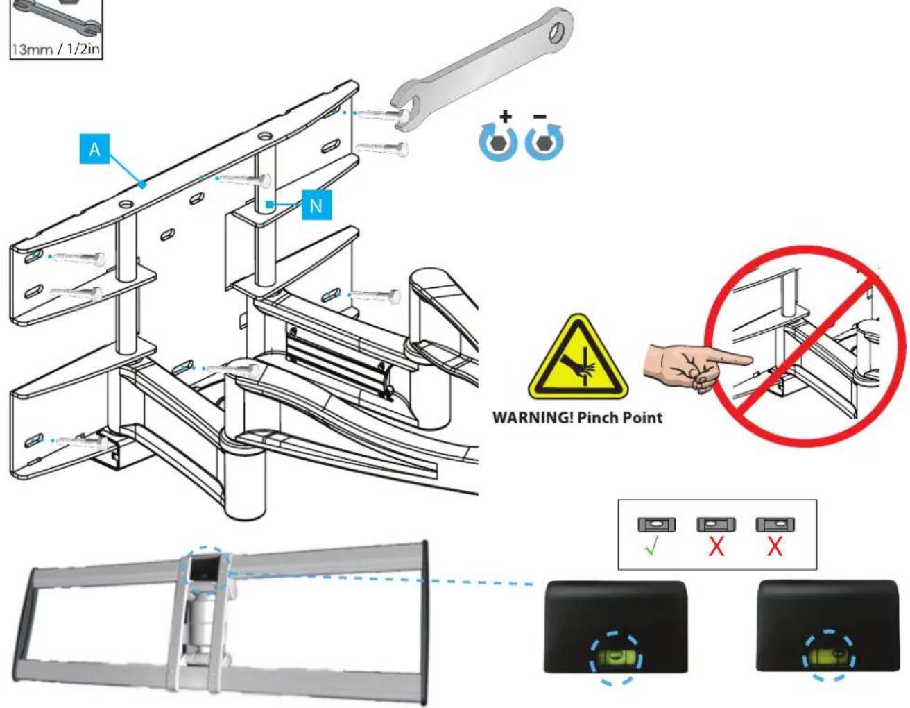 StarTech.com 100AP1-TV-WALL-MOUNT - Installation - 4