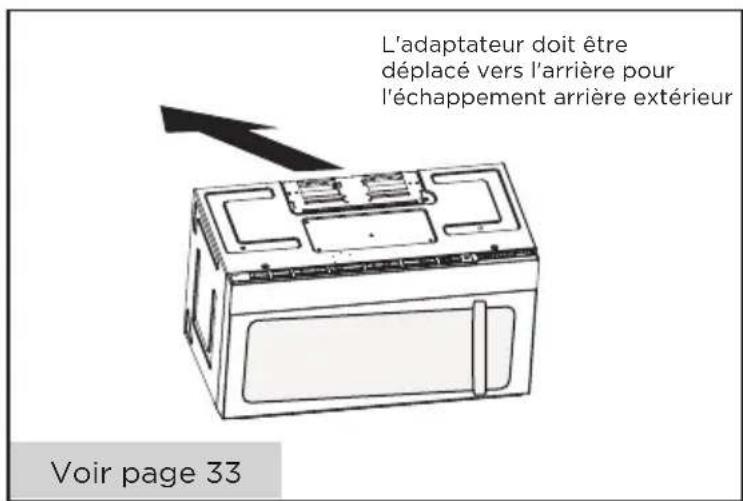 MIDEA MMO19S14ASTC - ÉCHAPPEMENT ARRIÈRE EXTÉRIEUR (CONDUIT HORIZONTAL) - 1