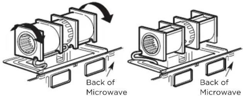 MIDEA MMO19S14ASTC - A3. ADAPTING MICROWAVE BLOWER FOR OUTSIDE TOP EXHAUST - 3