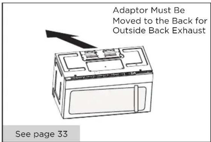 MIDEA MMO19S14ASTC - OUTSIDE BACK EXHAUST (HORIZONTAL DUCT) - 1