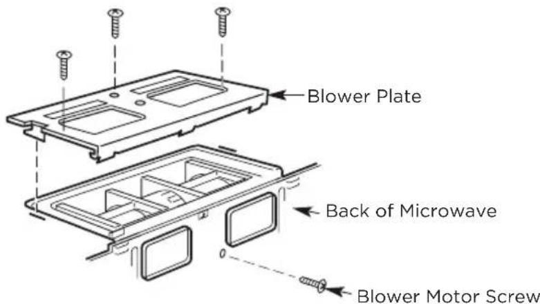 MIDEA MMO19S14ASTC - A3. ADAPTING MICROWAVE BLOWER FOR OUTSIDE TOP EXHAUST - 1