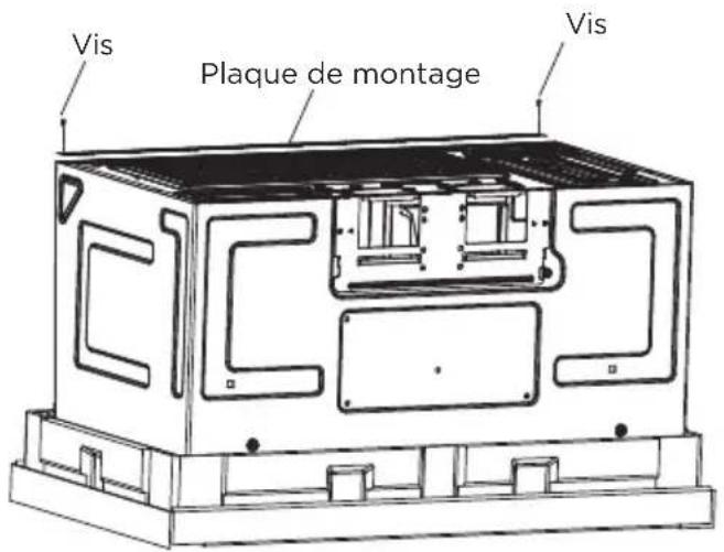 MIDEA MMO19S14ASTC - RETRAIT DU FOUR À MICRO-ONDES DU CARTON/RETRAIT DE LA PLAQUE DE MONTAGE - 3