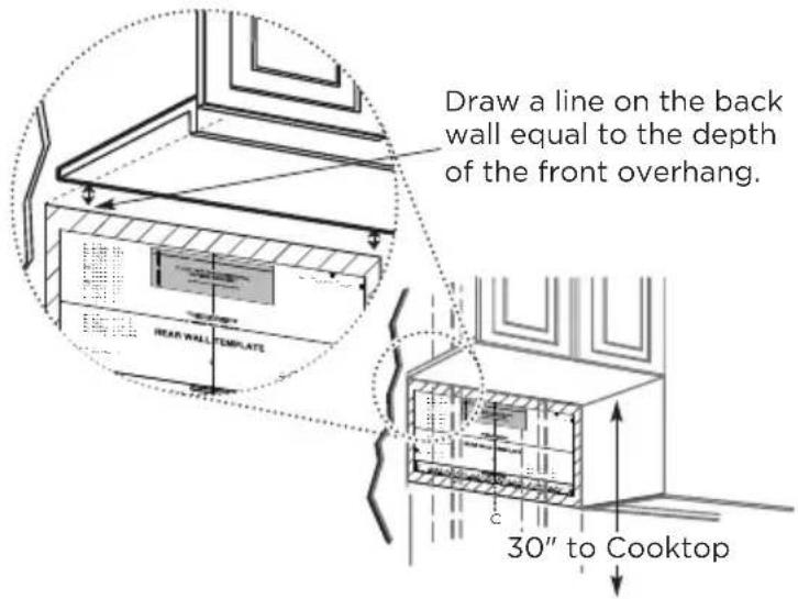 MIDEA MMO19S14ASTC - Plate position-beneath recessed bottom cabinet with front overhang - 1