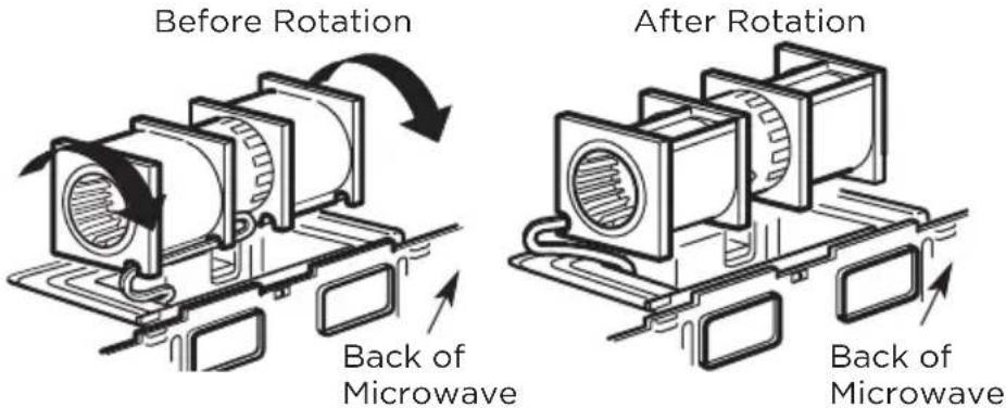 MIDEA MMO19S14ASTC - B5. ADAPTING MICROWAVE BLOWER FOR OUTSIDE BACK EXHAUST - 3