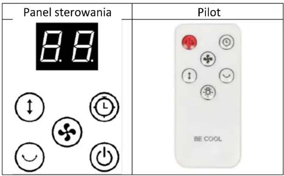 Be Cool BCOSZSTF2601 - Panel sterowania i pilot zdalnego sterowania - 1