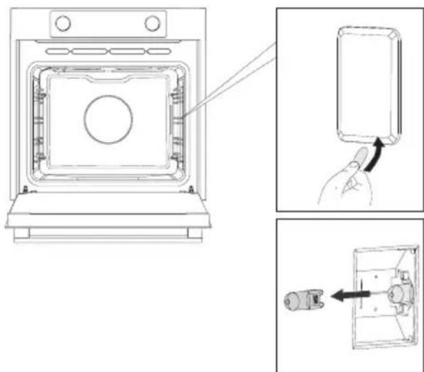 Atag OX16611B - Replacing the oven lamp - 3