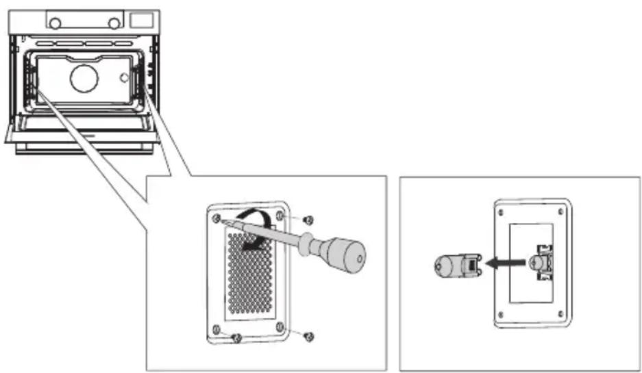 Atag CS6612D - Remplacement de l'ampoule du four - 3