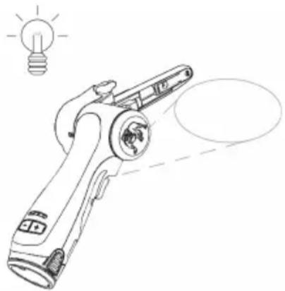 Mirka FBS-B 13 - Let op: Kijk niet rechtstreeks in de werklamp! - 1